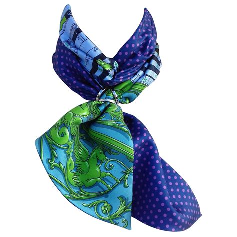 Hermès Silk Scarf Maxi Twilly Cut Astrologie Pois (Dies et